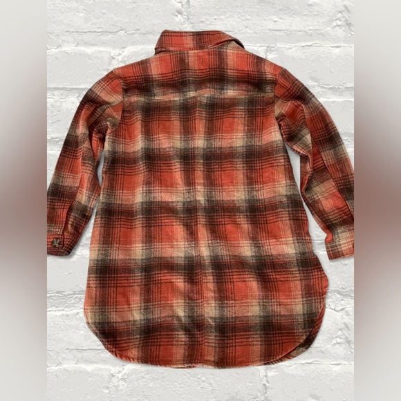 Oversized Long Fit Plaid Shacket - Picture 4 of 4